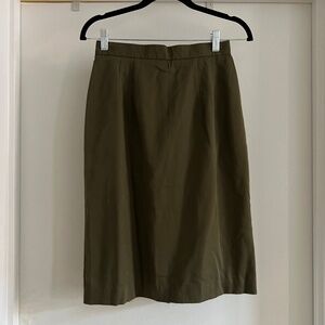Dark Green Pencil Skirt